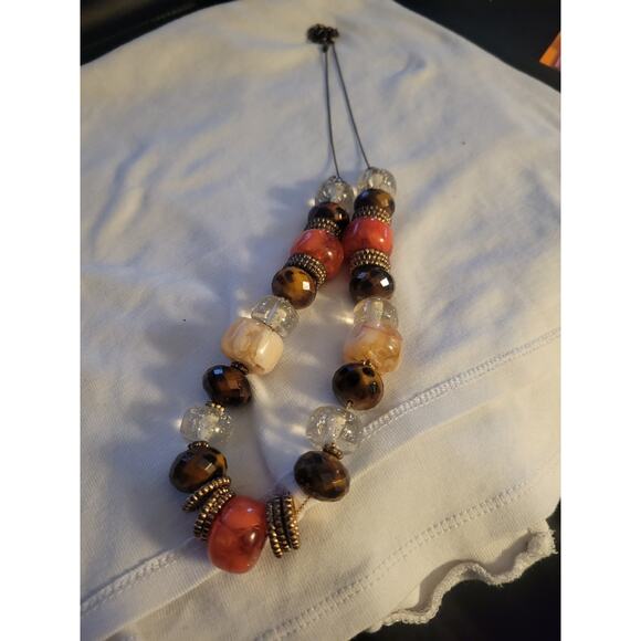 Vintage 22-24.75" Multi Color Beaded Necklace - Picture 2 of 5